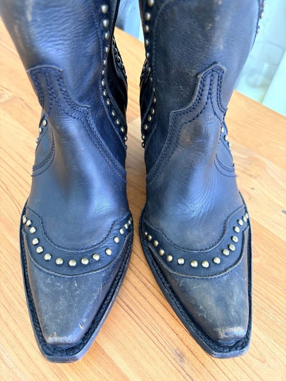 Miranda Lambert Idyllwind Black Distressed Cowgirl Boots Ladies size 6.5 B - Picture 3 of 11